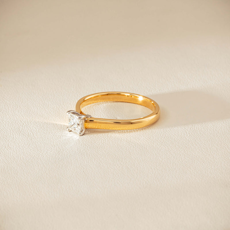 Deja Vu 18ct .70ct Princess Cut Diamond Ring - Ring - Walker & Hall