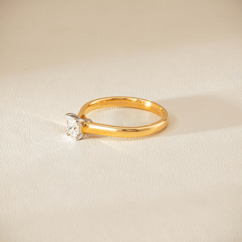 Deja Vu 18ct .70ct Princess Cut Diamond Ring - Ring - Walker & Hall