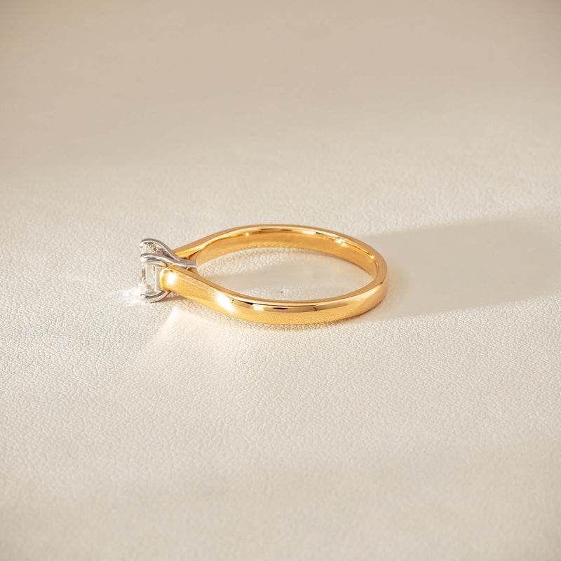 Deja Vu 18ct .70ct Princess Cut Diamond Ring - Ring - Walker & Hall