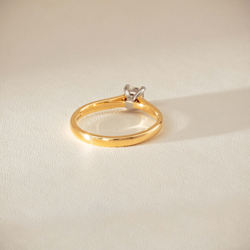 Deja Vu 18ct .70ct Princess Cut Diamond Ring - Ring - Walker & Hall