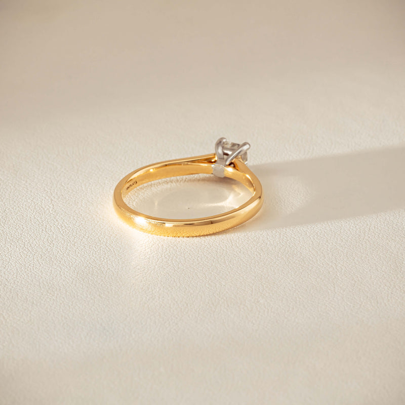 Deja Vu 18ct .70ct Princess Cut Diamond Ring - Ring - Walker & Hall