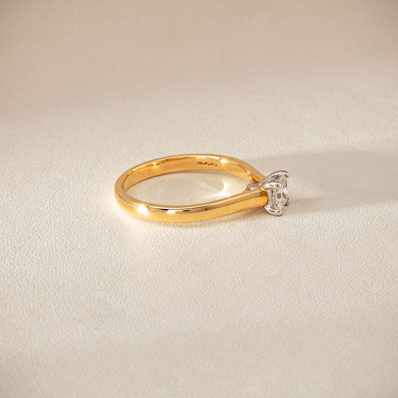 Deja Vu 18ct .70ct Princess Cut Diamond Ring - Ring - Walker & Hall