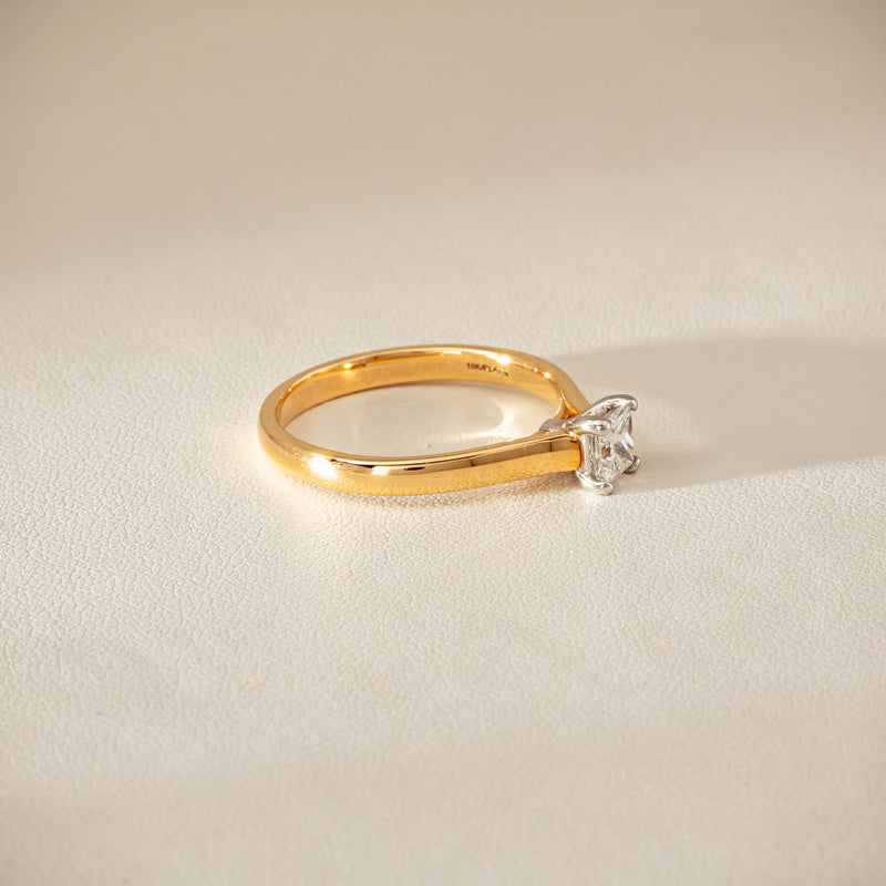 Deja Vu 18ct .70ct Princess Cut Diamond Ring - Ring - Walker & Hall