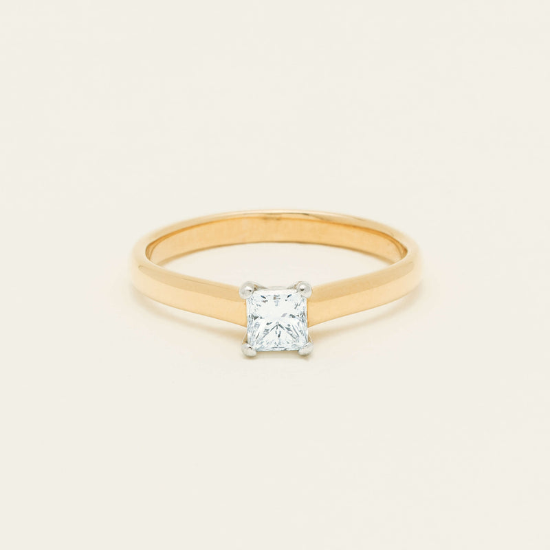 Deja Vu 18ct .70ct Princess Cut Diamond Ring - Ring - Walker & Hall