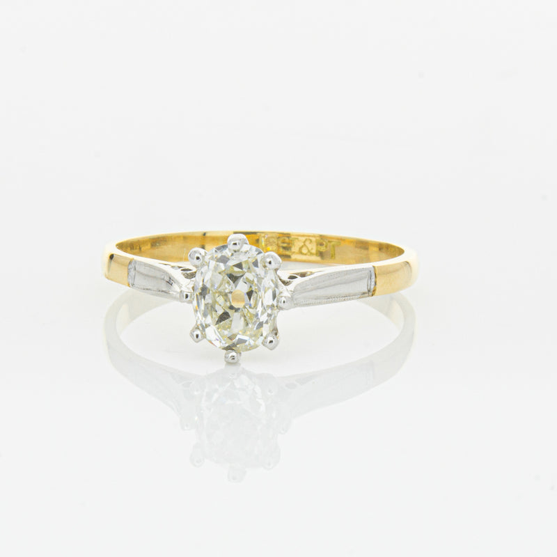 Deja Vu 18ct Yellow Gold & Palladium .70ct Diamond Ring-Ring-Walker & Hall