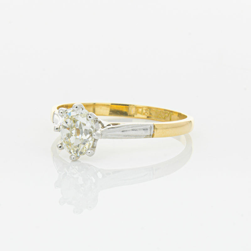 Deja Vu 18ct Yellow Gold & Palladium .70ct Diamond Ring-Ring-Walker & Hall