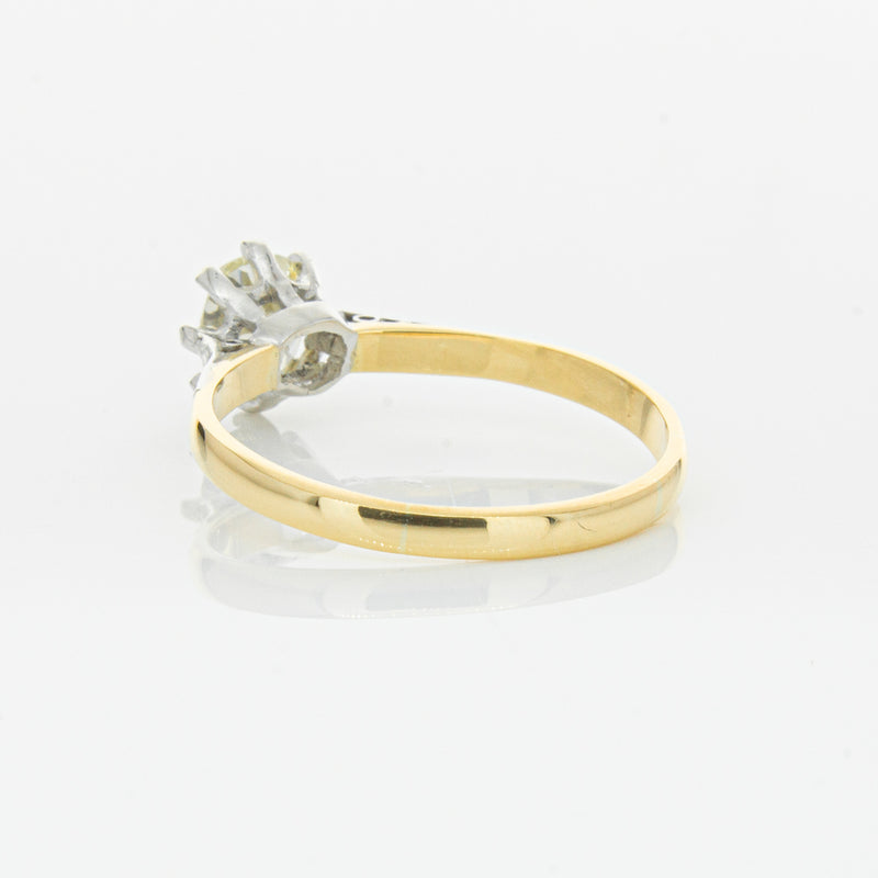 Deja Vu 18ct Yellow Gold & Palladium .70ct Diamond Ring-Ring-Walker & Hall