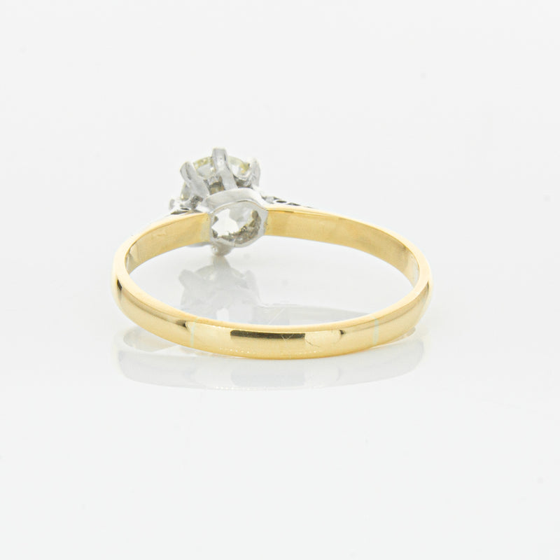 Deja Vu 18ct Yellow Gold & Palladium .70ct Diamond Ring-Ring-Walker & Hall