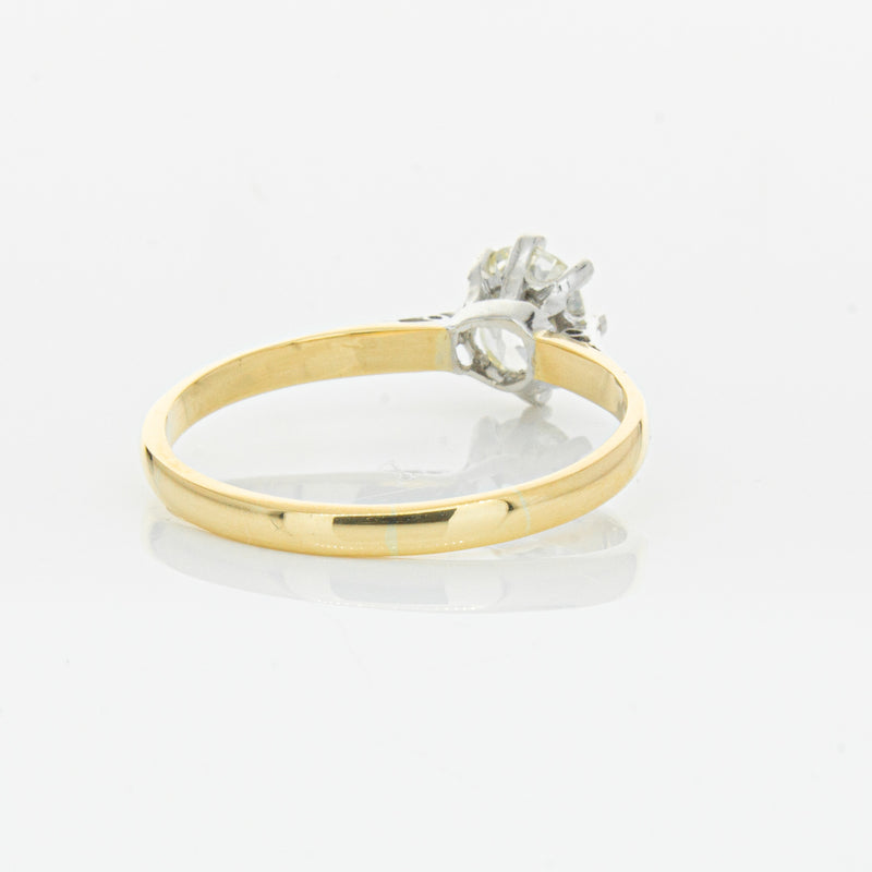 Deja Vu 18ct Yellow Gold & Palladium .70ct Diamond Ring-Ring-Walker & Hall