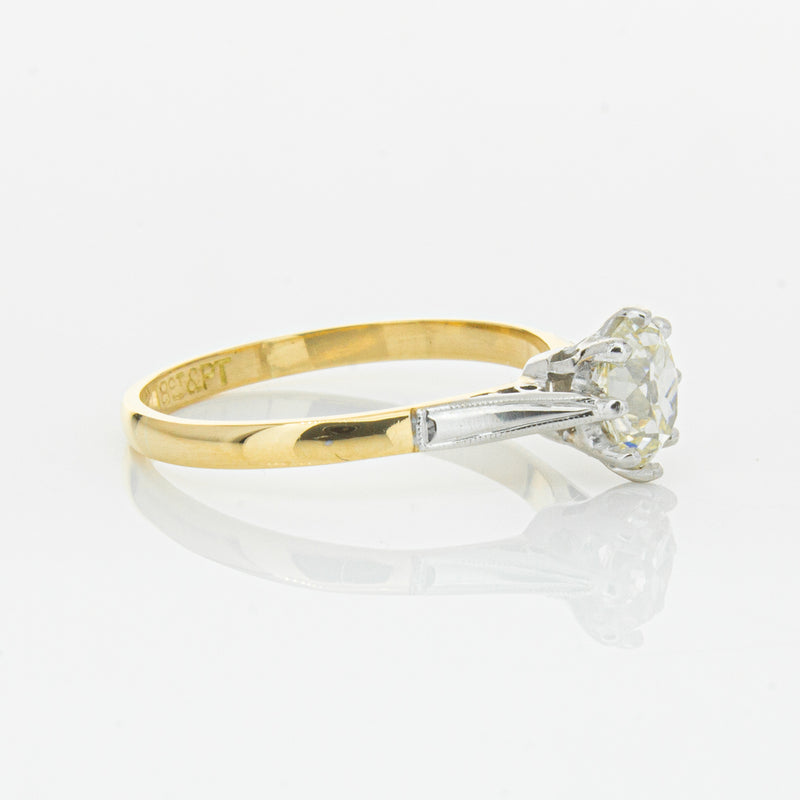 Deja Vu 18ct Yellow Gold & Palladium .70ct Diamond Ring-Ring-Walker & Hall