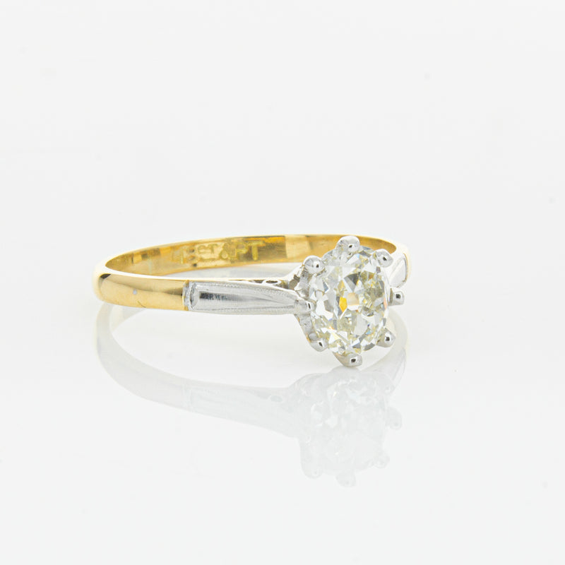 Deja Vu 18ct Yellow Gold & Palladium .70ct Diamond Ring-Ring-Walker & Hall