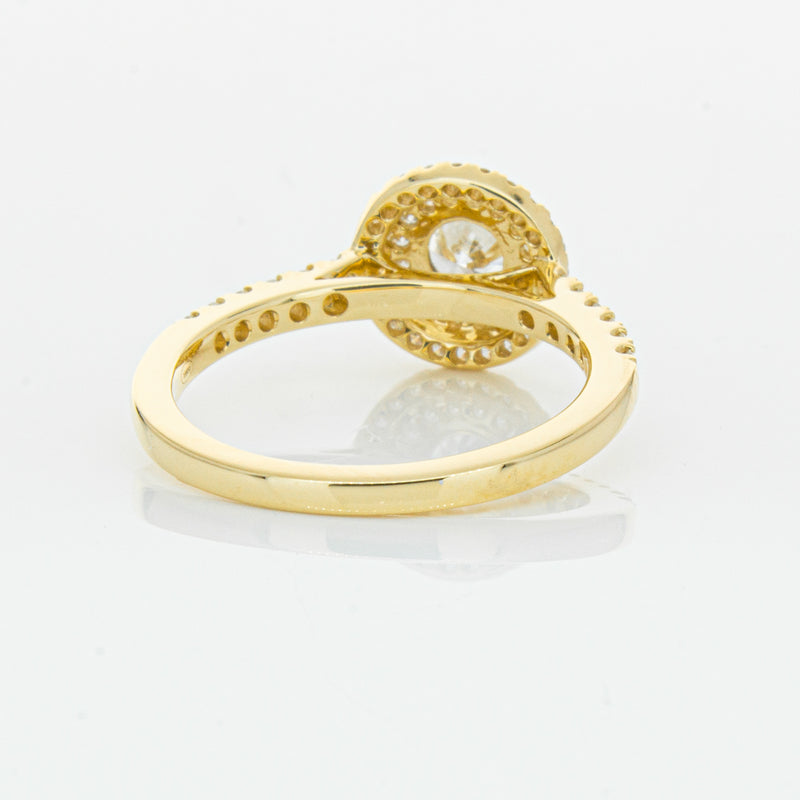18ct Yellow Gold .40ct Diamond Rosa Ring-Ring-Walker & Hall