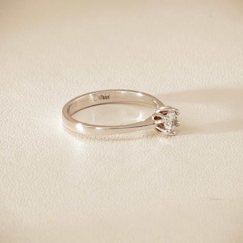 Deja Vu 14ct White Gold .26ct Diamond Ring - Ring - Walker & Hall