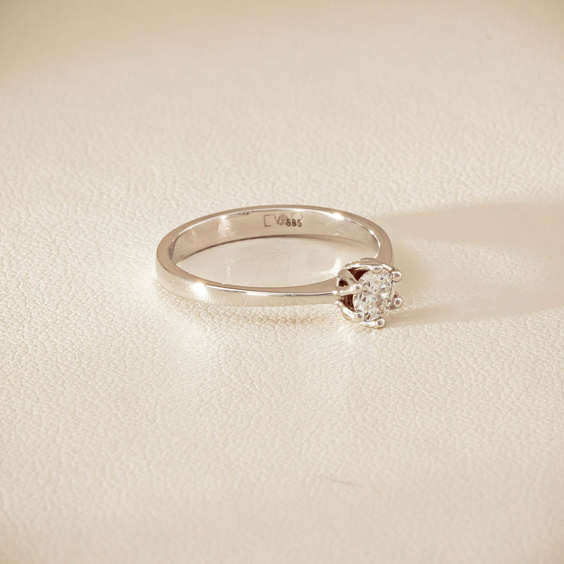 Deja Vu 14ct White Gold .26ct Diamond Ring - Ring - Walker & Hall