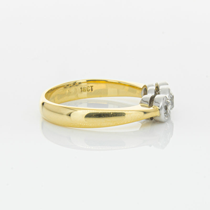 Deja Vu 18ct Yellow Gold .61ct Diamond Ring-Ring-Walker & Hall