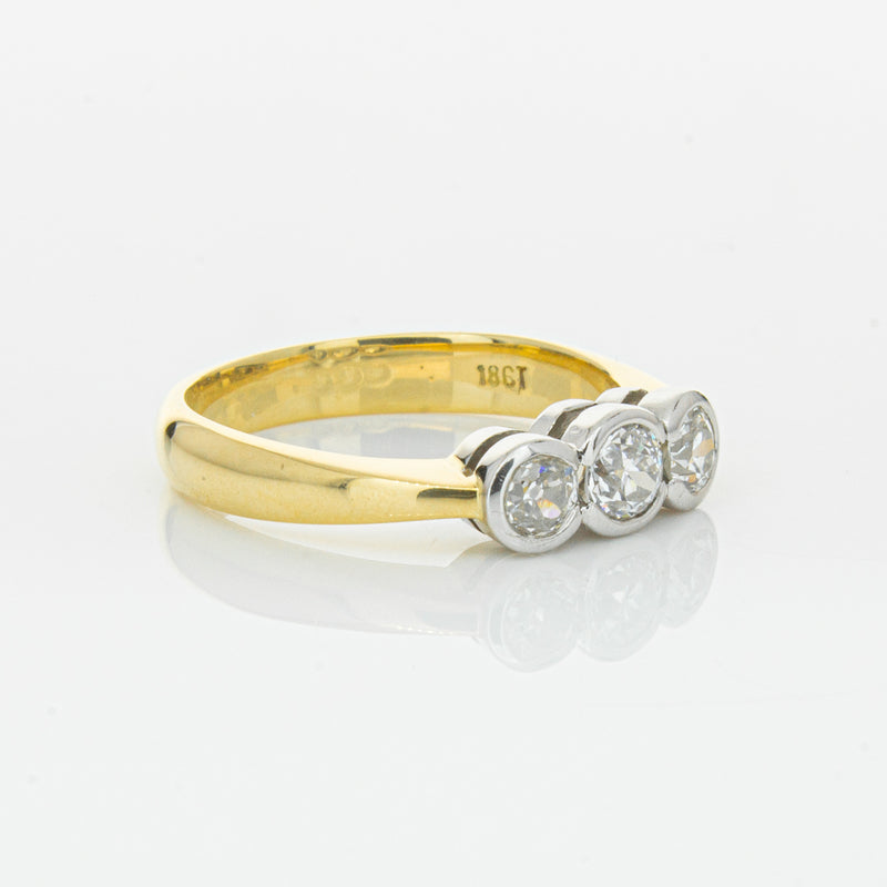 Deja Vu 18ct Yellow Gold .61ct Diamond Ring-Ring-Walker & Hall