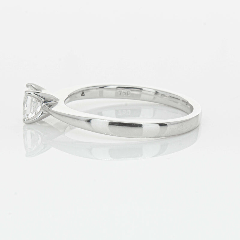 18ct White Gold .47ct Princess Cut Reclaimed Diamond Royale Ring-Ring-Walker & Hall