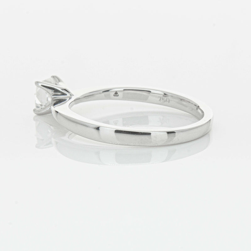 18ct White Gold .47ct Princess Cut Reclaimed Diamond Royale Ring-Ring-Walker & Hall