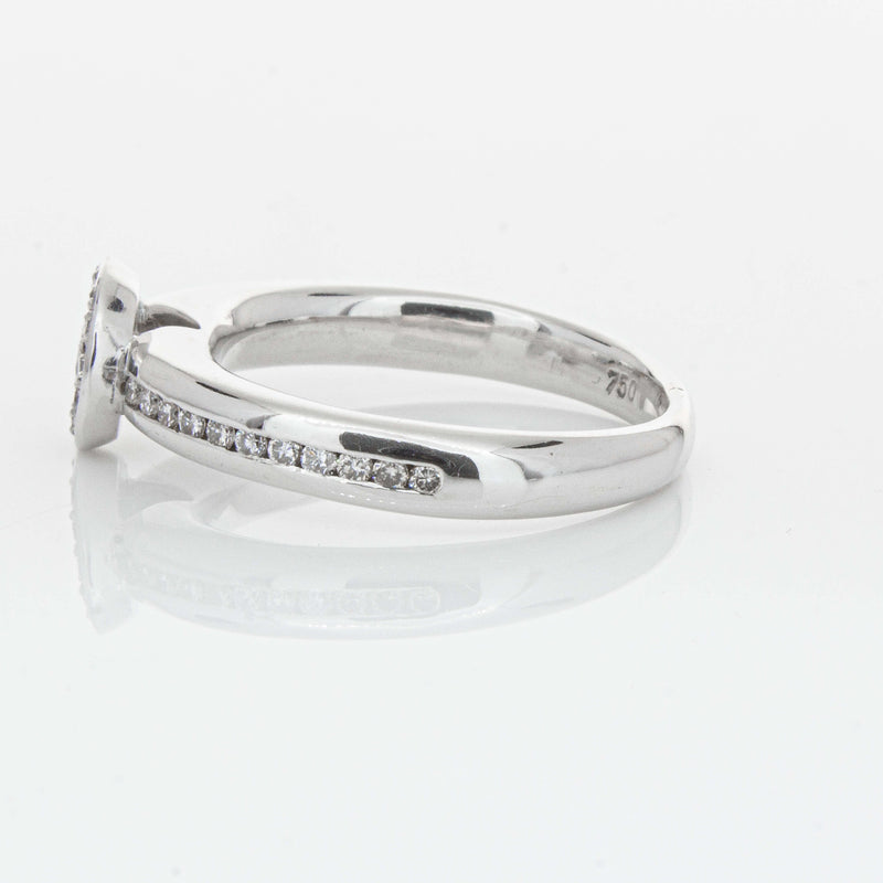 Deja Vu 18ct White Gold .25ct Diamond Cluster Ring-Ring-Walker & Hall