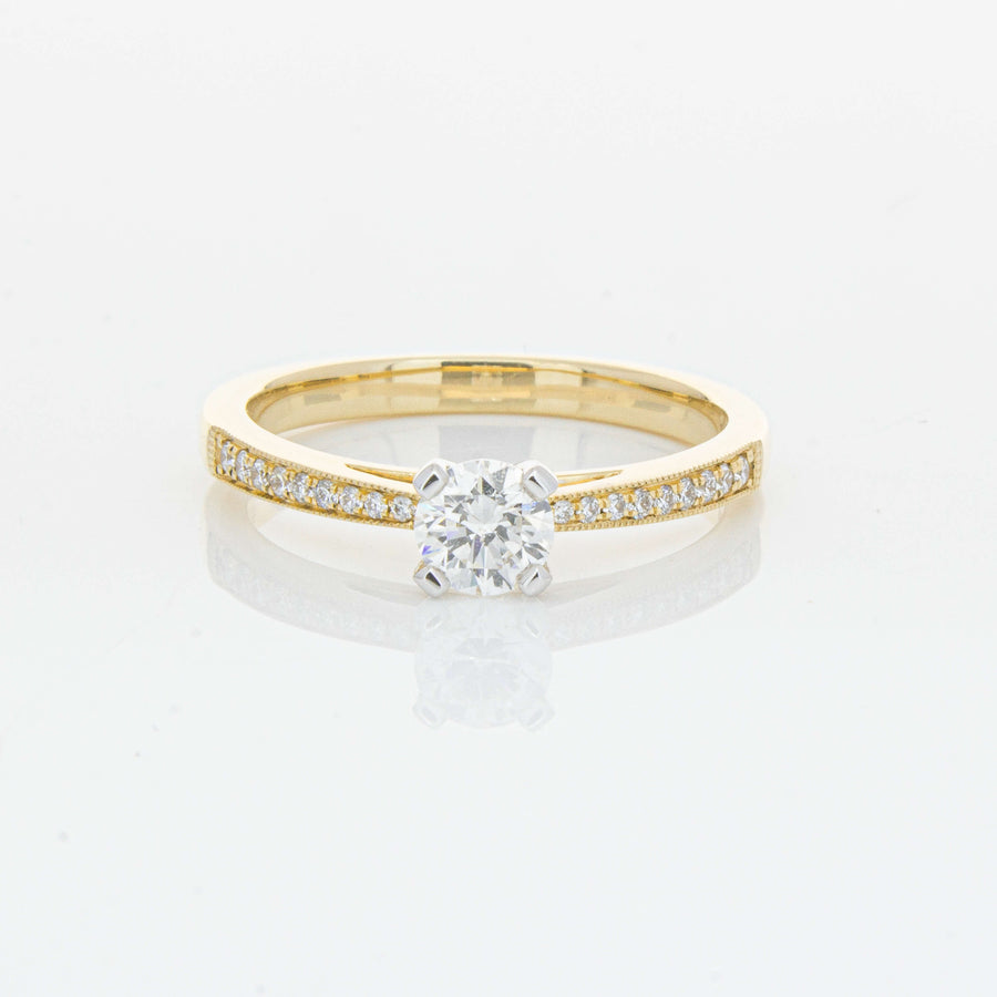 14ct Yellow Gold .40ct Diamond Helena Ring-Ring-Walker & Hall