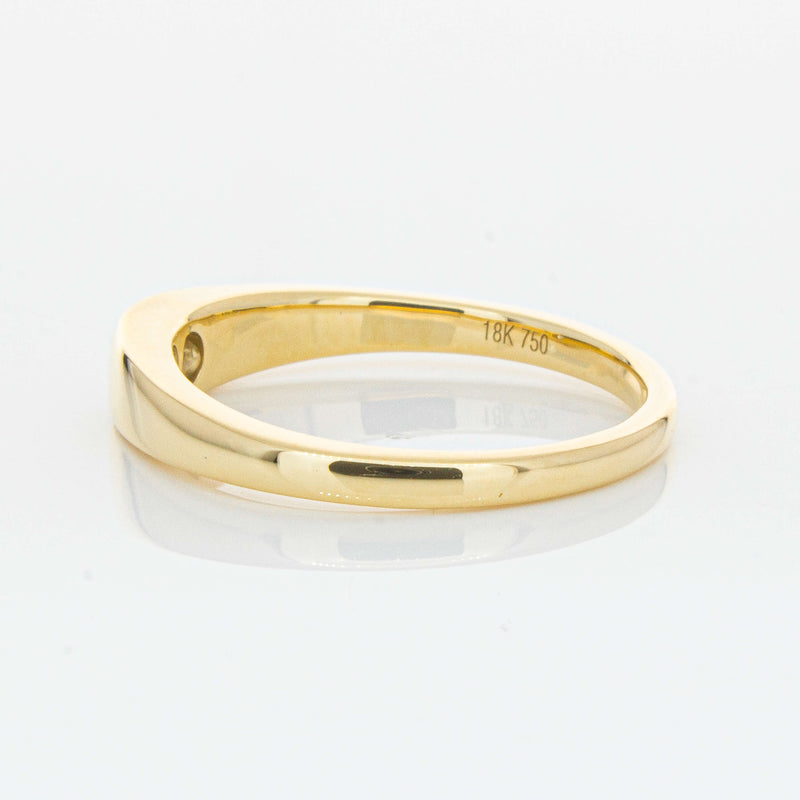 18ct Yellow Gold .16ct Diamond Gypsy Ring-Ring-Walker & Hall