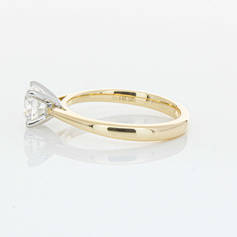 14ct Yellow Gold 1.00ct Diamond Luna Ring-Ring-Walker & Hall