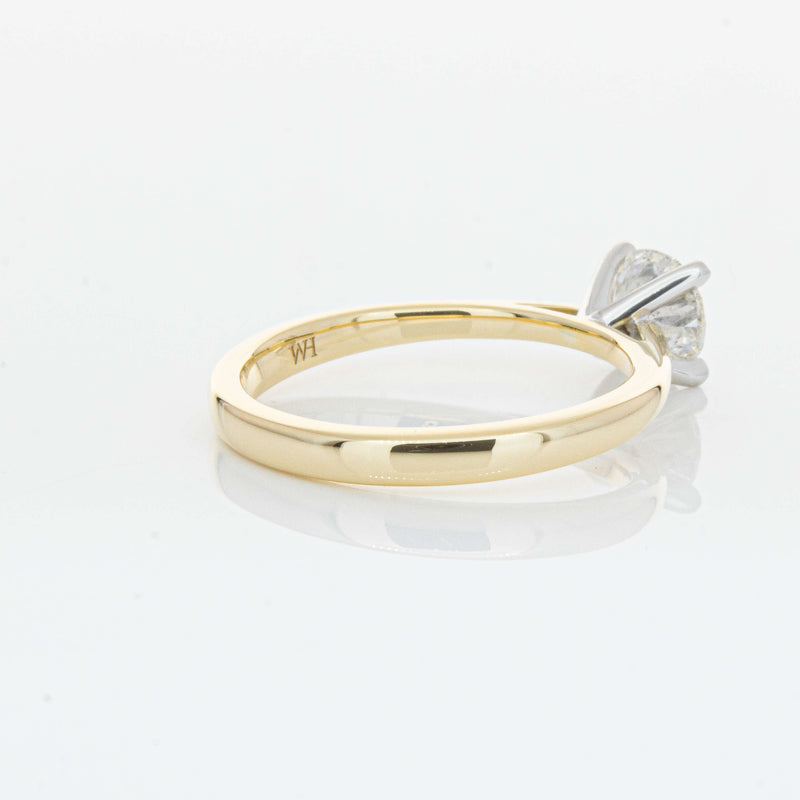14ct Yellow Gold 1.00ct Diamond Luna Ring-Ring-Walker & Hall