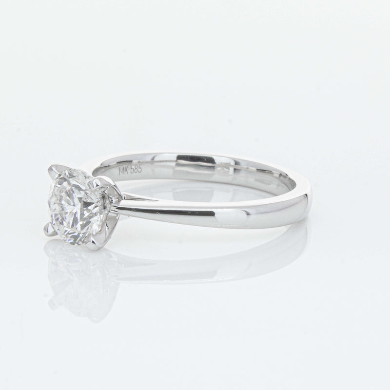 14ct White Gold 1.00ct Diamond Luna Ring-Ring-Walker & Hall