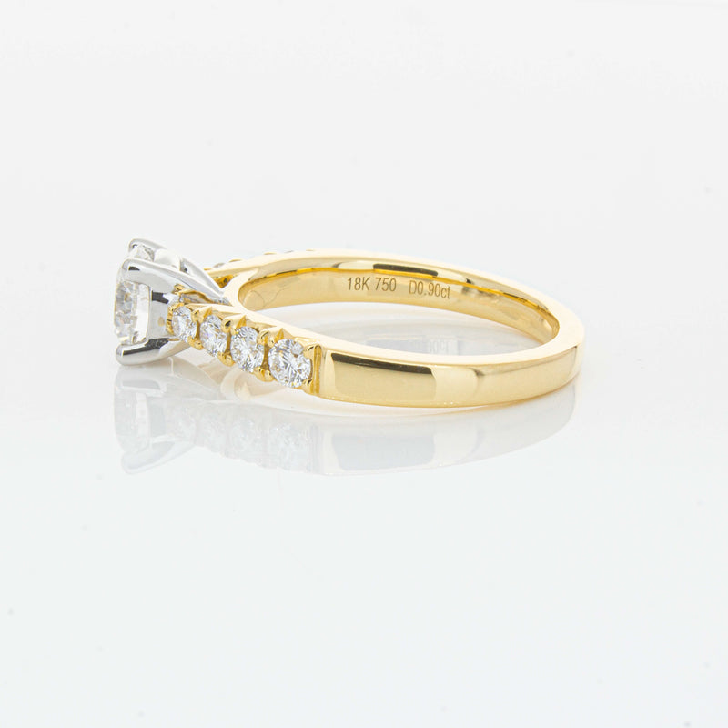 18ct Yellow Gold .90ct Diamond Phoenix Ring-Ring-Walker & Hall