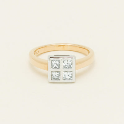 Deja Vu 18ct Yellow & White Gold .64ct Diamond Ring - Ring - Walker & Hall