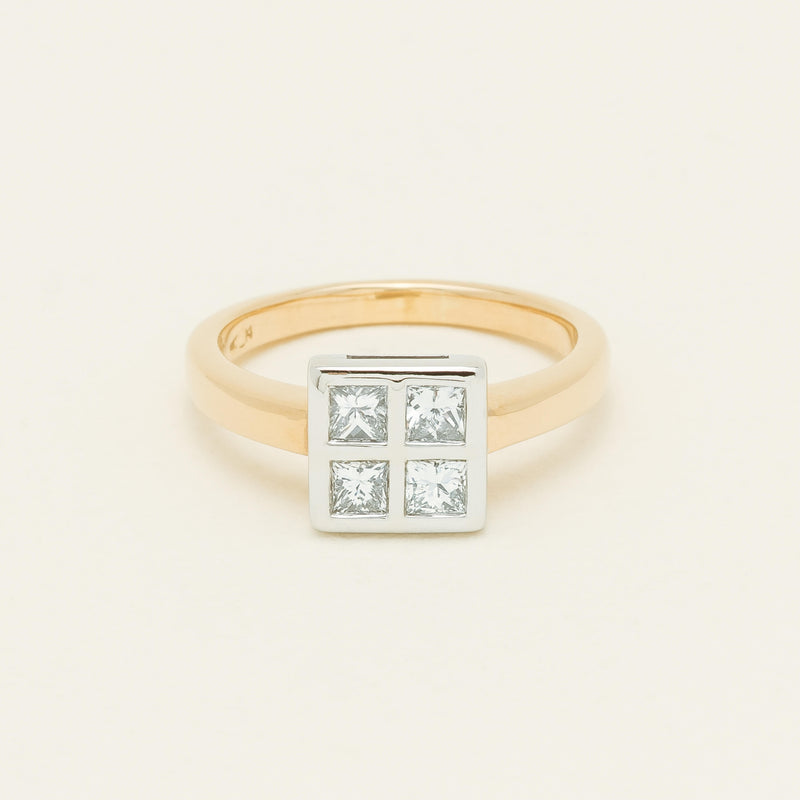 Deja Vu 18ct Yellow & White Gold .64ct Diamond Ring - Ring - Walker & Hall