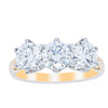 18ct Yellow Gold 2.16ct Diamond Trilogy Ring-Ring-Walker & Hall