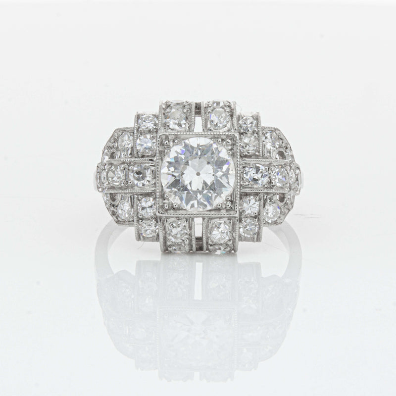 Deja Vu Platinum 1.80ct Diamond Cluster Ring - Ring - Walker & Hall