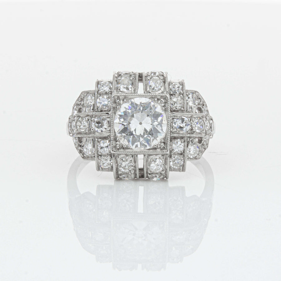 Deja Vu Platinum 1.80ct Diamond Cluster Ring - Ring - Walker & Hall