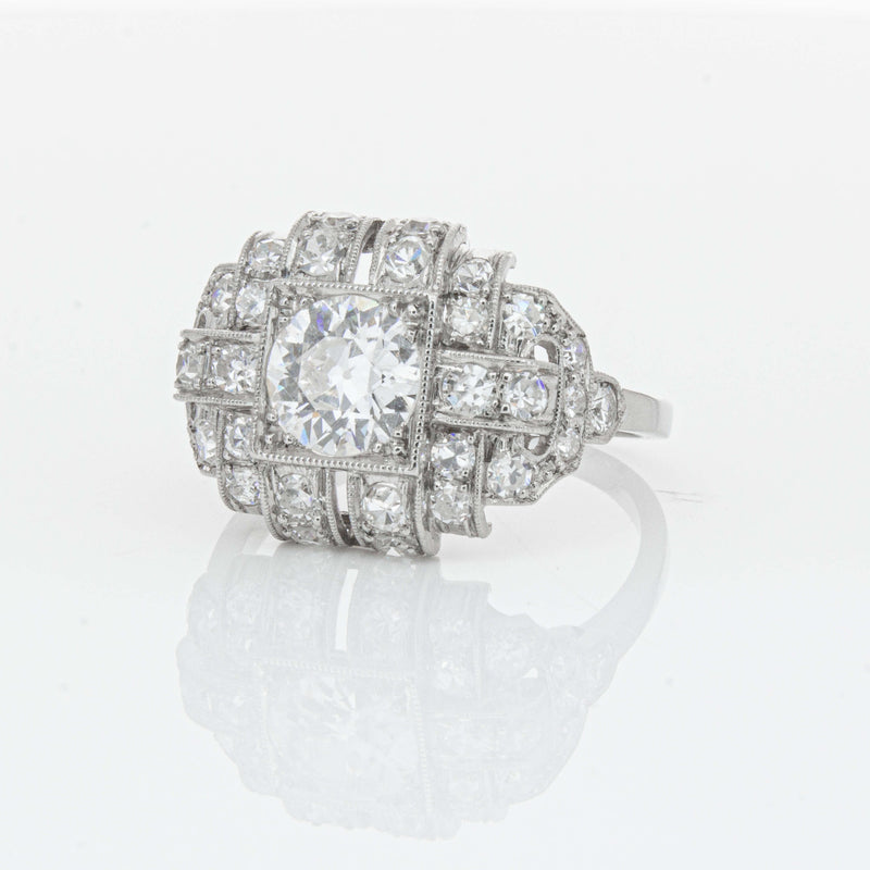 Deja Vu Platinum 1.80ct Diamond Cluster Ring - Ring - Walker & Hall