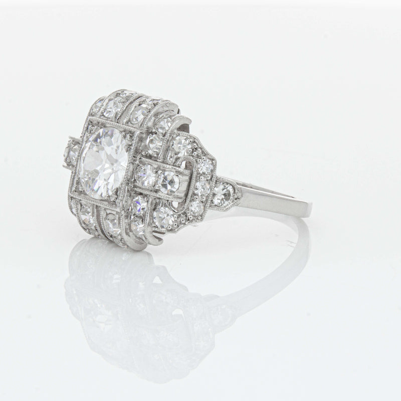 Deja Vu Platinum 1.80ct Diamond Cluster Ring - Ring - Walker & Hall