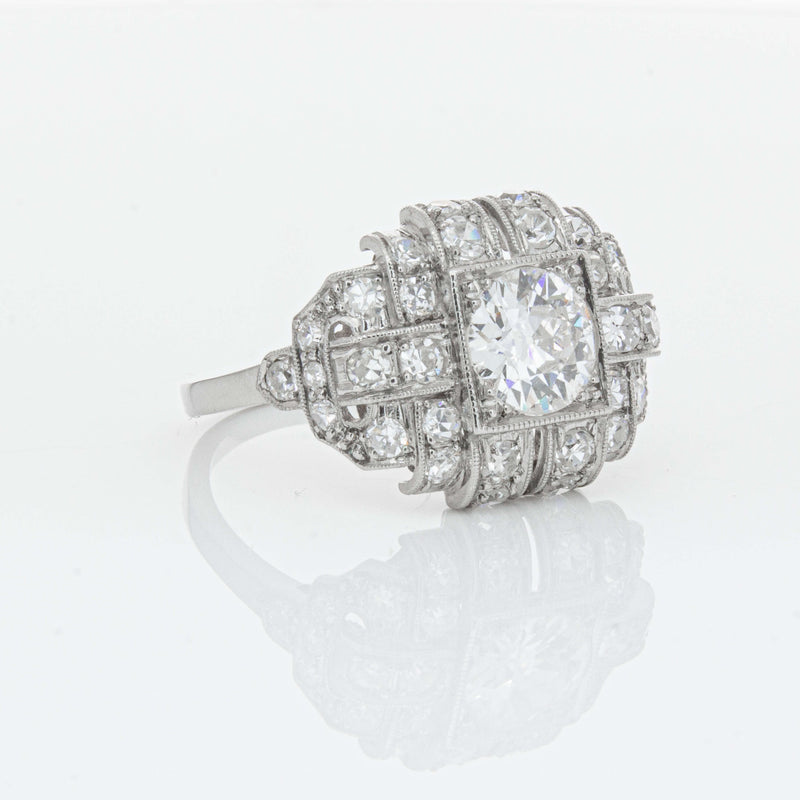 Deja Vu Platinum 1.80ct Diamond Cluster Ring - Ring - Walker & Hall