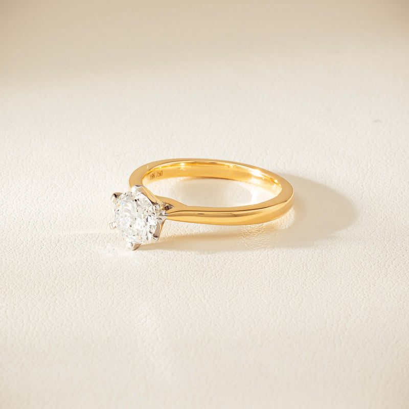 18ct Yellow Gold 1.01ct Diamond Capri Ring - Ring - Walker & Hall