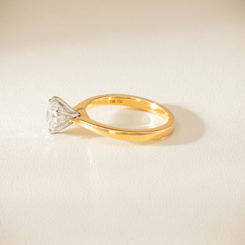 18ct Yellow Gold 1.01ct Diamond Capri Ring - Ring - Walker & Hall