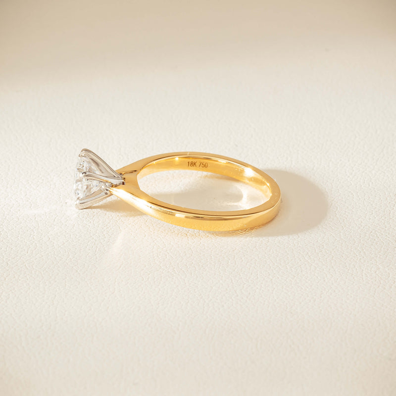 18ct Yellow Gold 1.01ct Diamond Capri Ring - Ring - Walker & Hall