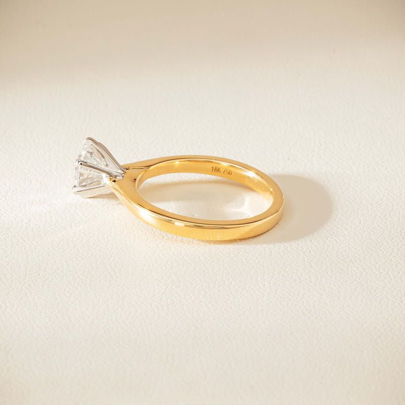 18ct Yellow Gold 1.01ct Diamond Capri Ring - Ring - Walker & Hall