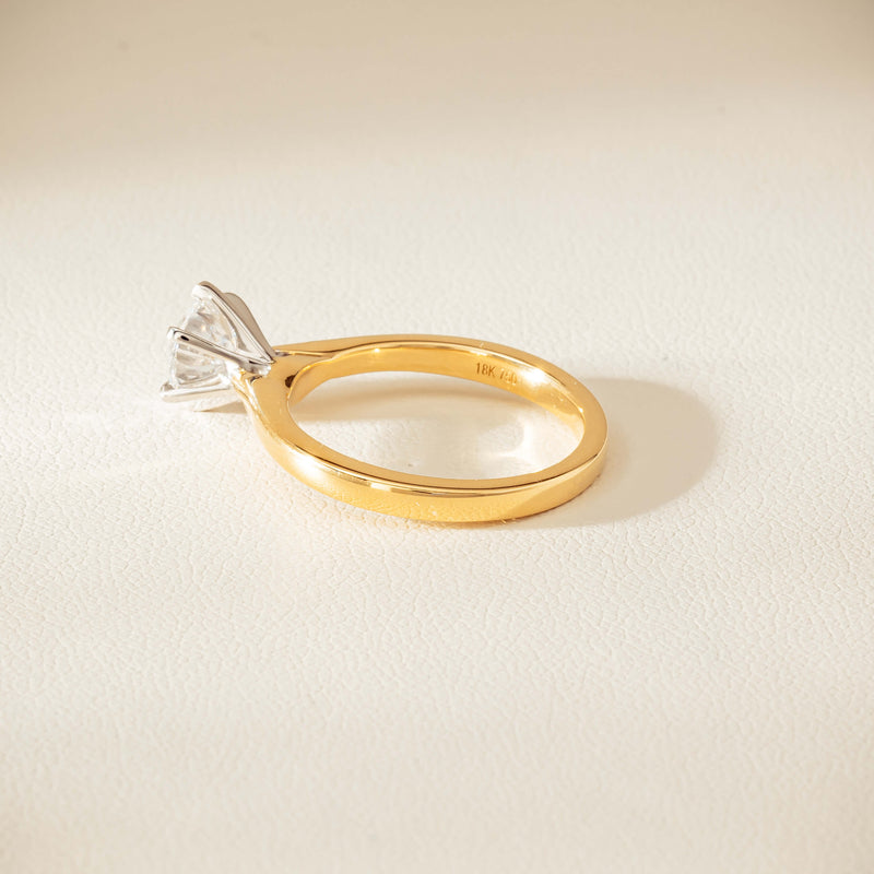 18ct Yellow Gold 1.01ct Diamond Capri Ring - Ring - Walker & Hall