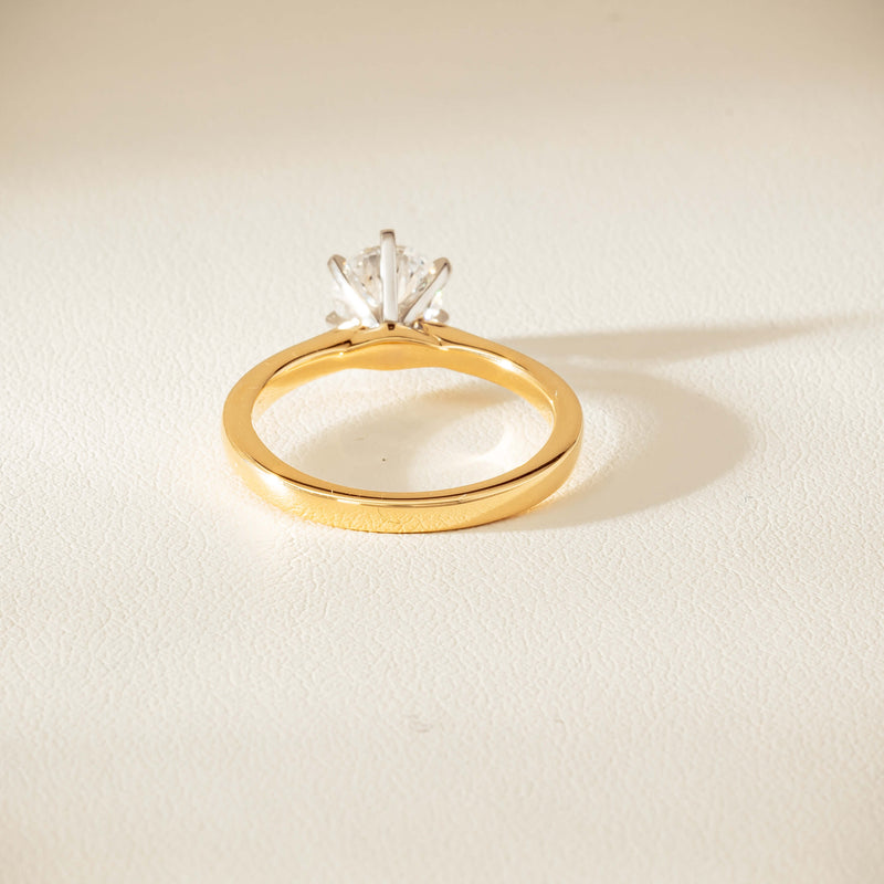 18ct Yellow Gold 1.01ct Diamond Capri Ring - Ring - Walker & Hall