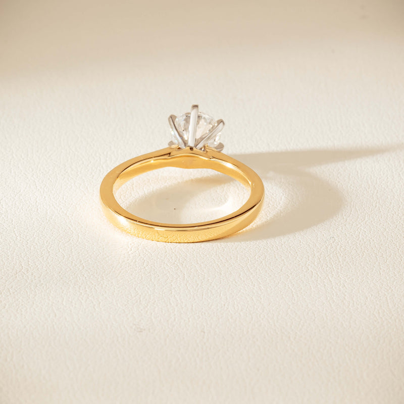 18ct Yellow Gold 1.01ct Diamond Capri Ring - Ring - Walker & Hall