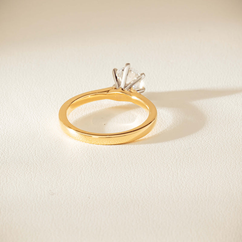 18ct Yellow Gold 1.01ct Diamond Capri Ring - Ring - Walker & Hall