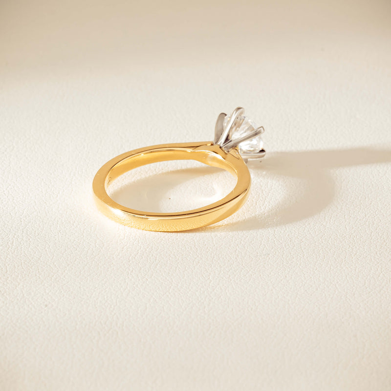 18ct Yellow Gold 1.01ct Diamond Capri Ring - Ring - Walker & Hall