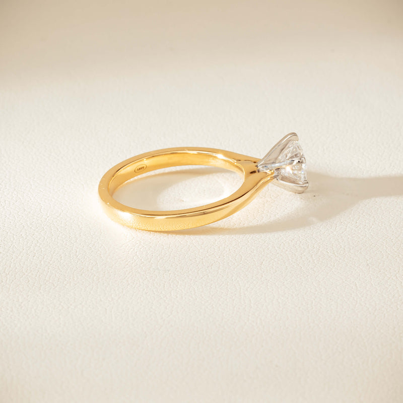 18ct Yellow Gold 1.01ct Diamond Capri Ring - Ring - Walker & Hall