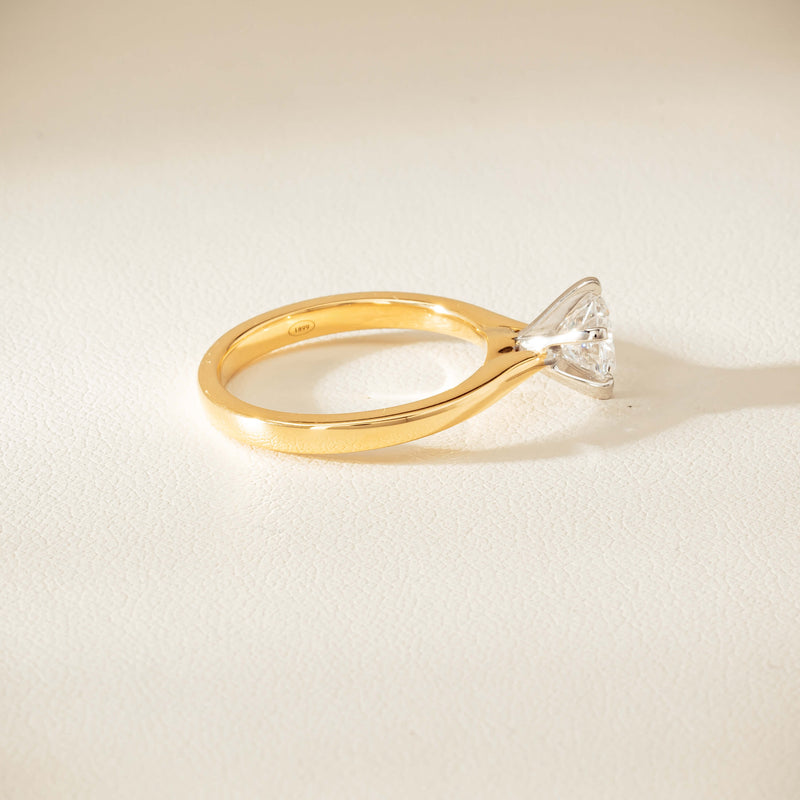 18ct Yellow Gold 1.01ct Diamond Capri Ring - Ring - Walker & Hall
