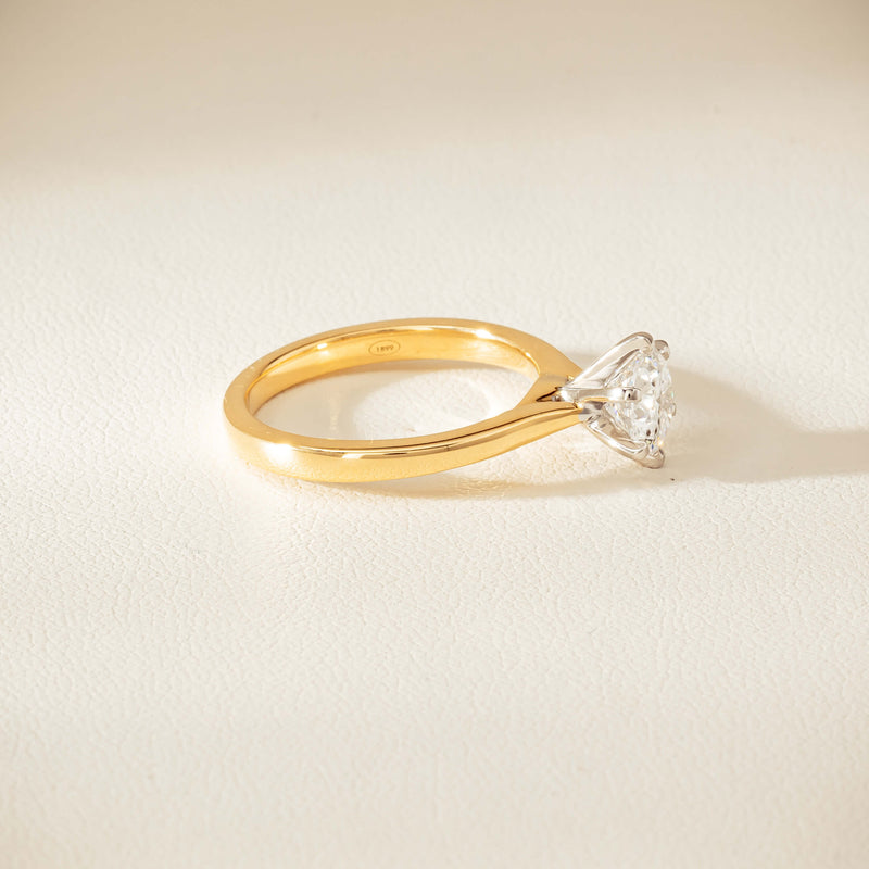 18ct Yellow Gold 1.01ct Diamond Capri Ring - Ring - Walker & Hall