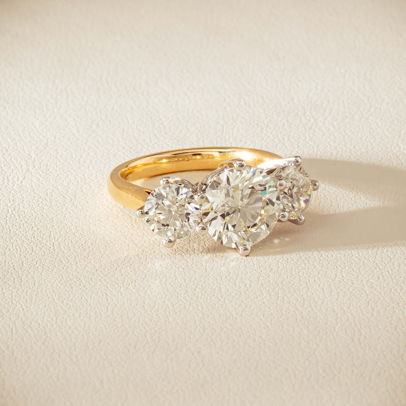 18ct Yellow & White Gold 5.03ct Diamond Coronado Ring - Ring - Walker & Hall